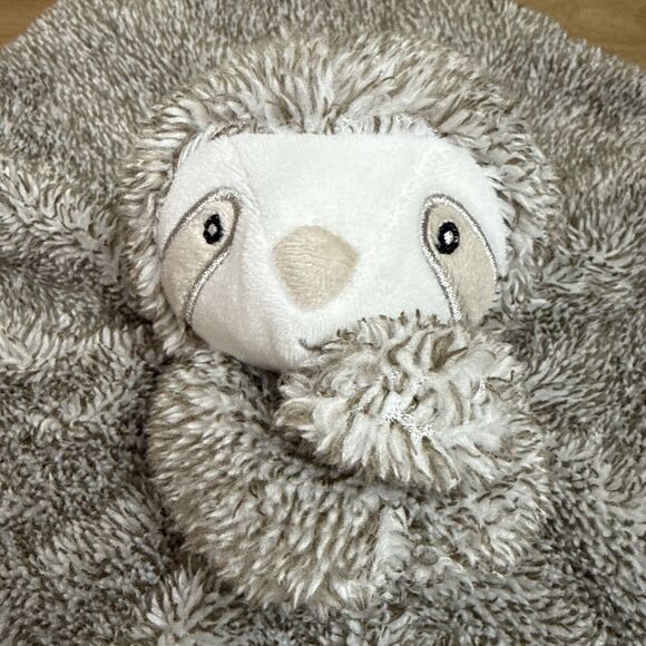 Lot 2 Carters Sloth Lovey Taggie Blankie Security Plush Baby Toy infant crib - Picture 3 of 13